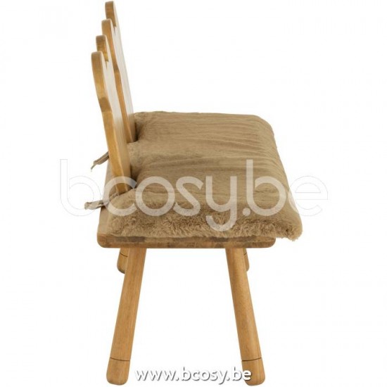 canapés Jolipa J Line Jline Chair Child Bear 2 People Wood Natural