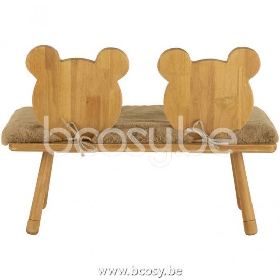 J Line Jline Jolipa 20188 Stoel Kind Beer 2 Persoon Hout Naturel