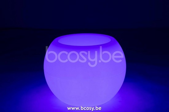 J Line Jline Jolipa 20275 Lamp Bloempot Buiten Led Plastiek Mix