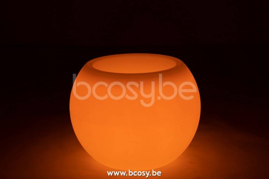 J Line Jline Jolipa 20275 Lamp Bloempot Buiten Led Plastiek Mix