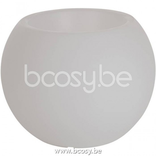 J Line 20275 Lamp Bloempot Buiten Led Plastiek Mix L56xB56xH43 cm Tafellampen Leeslichten Leeslampen Binnenverlichting