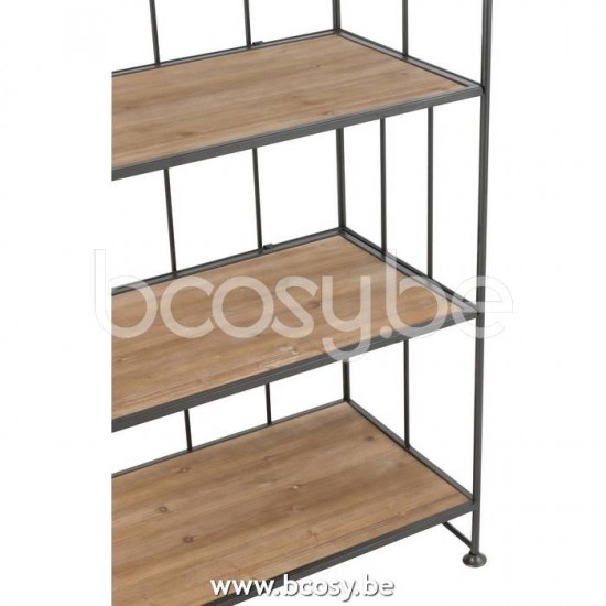 J Line 20334 armoire etagere Armoires ouvertes Mobilier Moebel Bergkasten Uitstalkasten Meubles d appoint cupboard racks Rayon Mobili Interieurmeubelen Cottage Meubelen Landelijke stijl Kast Rek rekke
