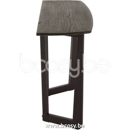 tables de drapier murales Jolipa J Line Jline Console Maty Bois Exotique Noir