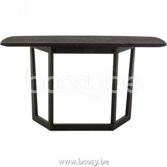 J Line Jline Jolipa 20626 Console Maty Exotiek Hout Rotan Zwart