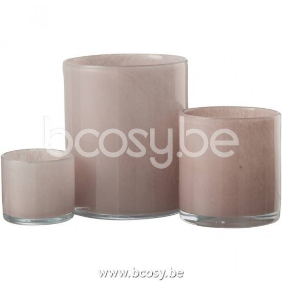 J Line Jline Jolipa 20647 Theelichthouder Jade Rose Large