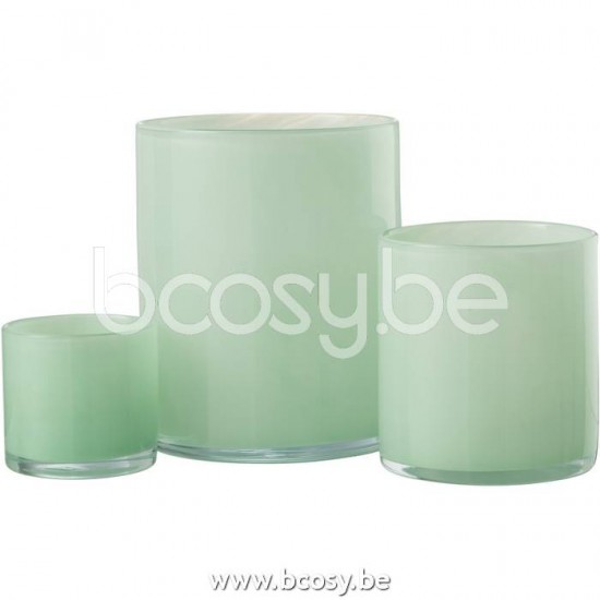 J Line Jline Jolipa 20662 Theelichthouder Jade Licht Groen Large