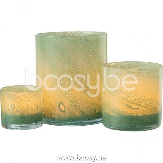 J Line Jline Tealight Holder Jade Green Large tea lights holders