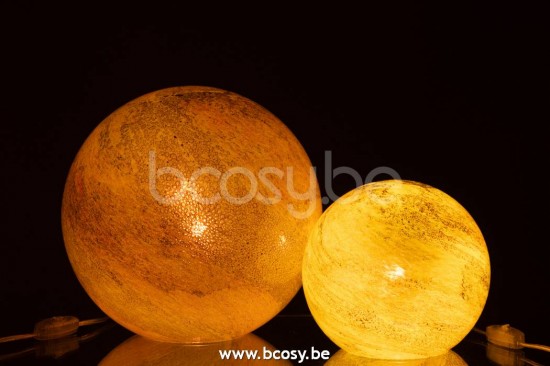 J Line Jline Lampe Dany Linien Rund Glas Gelb Large Lampenfusse Mit Schirmen Tischlampen Tischleuchten Innenleuchten