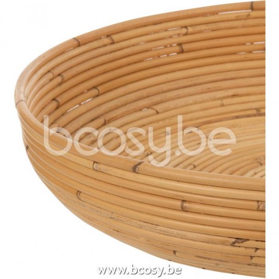 J Line Jline Jolipa 20772 Set Van 2 Schalen Rotan Naturel