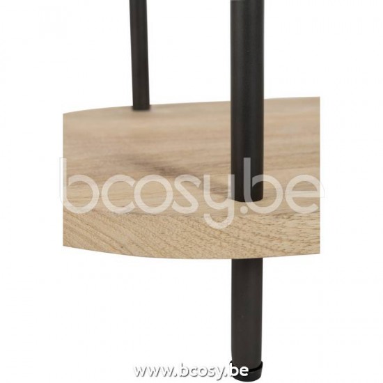 J Line Jline Side Table Eli 2Shelves Mango Wood Iron Natural Grey nested side tables sidetables