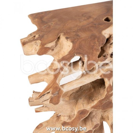 J Line Jline Console Raoul Teak Wood Natural Medium sidetables