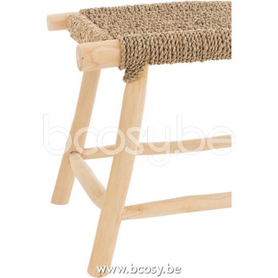 Jline Krukje Timo Gras Teak Hout Naturel Large.