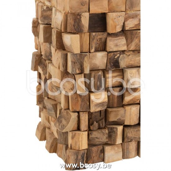 tables d appoint bouts de canapé Jolipa J Line Jline Table Appoint Tabouret Morceaux Teck Naturel Small