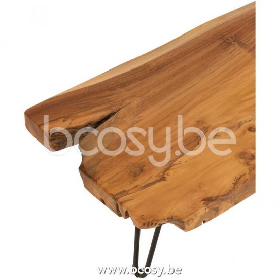 J Line Jline Jolipa 21128 Bijzettafel Onregelmatig Teak Hout Bruin