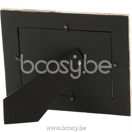 cadre cadres photo Jolipa J Line Jline Cadre Photo Nuye Mosaique Mdf Beige 12X17Cm