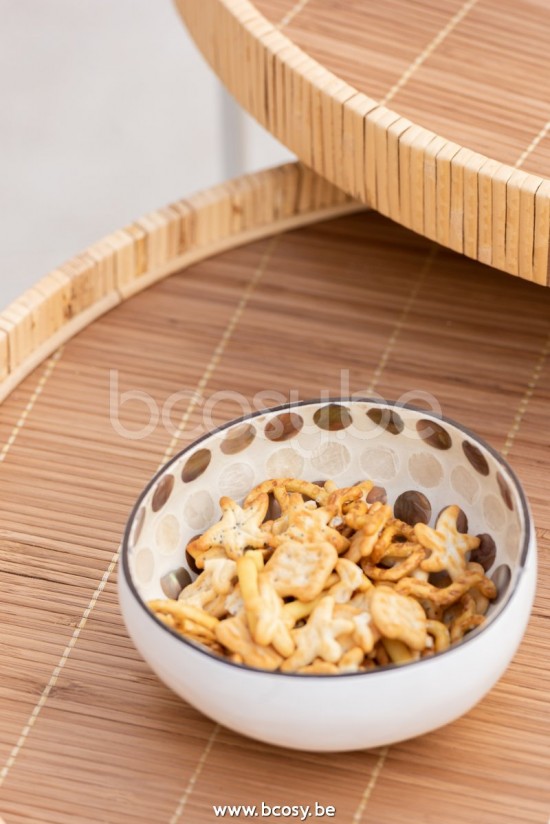 J Line Jline Mezzo Noce Di Cocco Palla Nuye Noce Marrone Bianco Half Coconut Ball Nuye Nut Paint Brown White