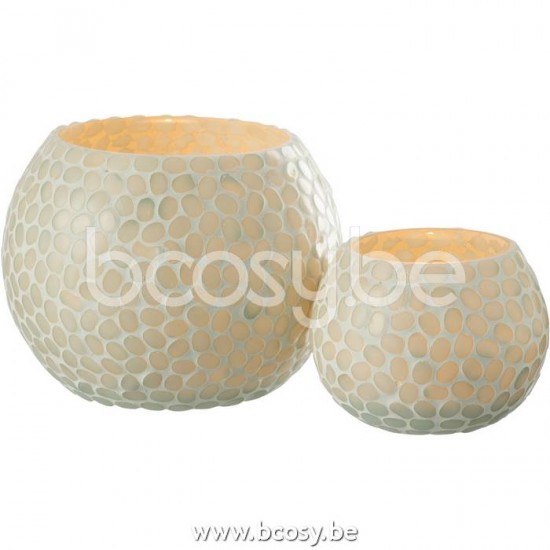 J Line Jline Tealight Holder Orb Glass White Light Aqua Large tea lights holders