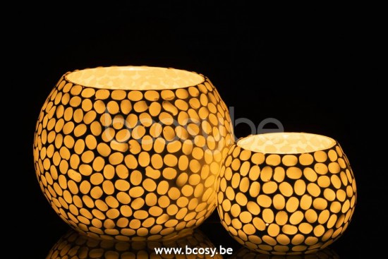 J Line Jline Teelichthalter Kugel Glas Weiß Hell Aqua Large t lichthalter teelichtleuchter teelichte