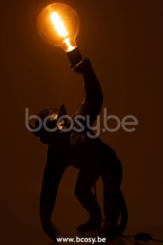 J Line Jline Jolipa 21462 Lamp Aap Buigend Poly Zwart