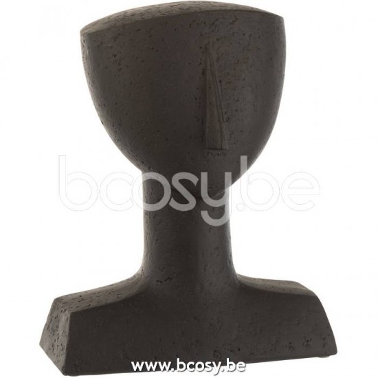 J Line 21548 Figuur Lea Poly Zwart L25xB16xH31 cm figuren