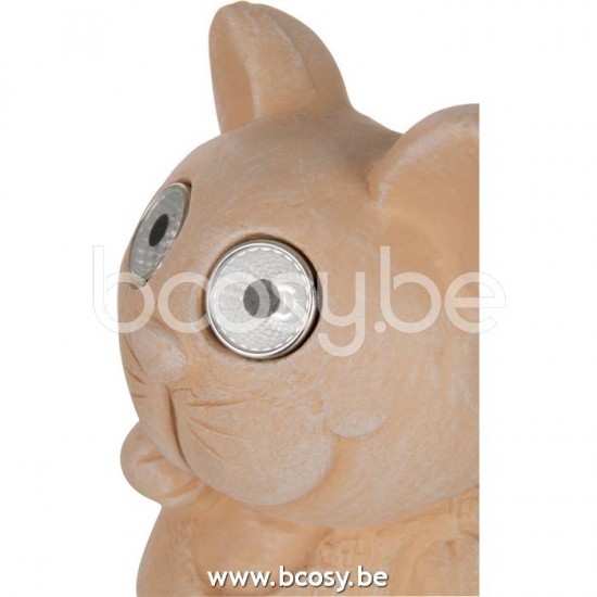 J Line Jline Jolipa 21831 Figuur Solar Keramiek Licht Terracotta Assortiment Van 4