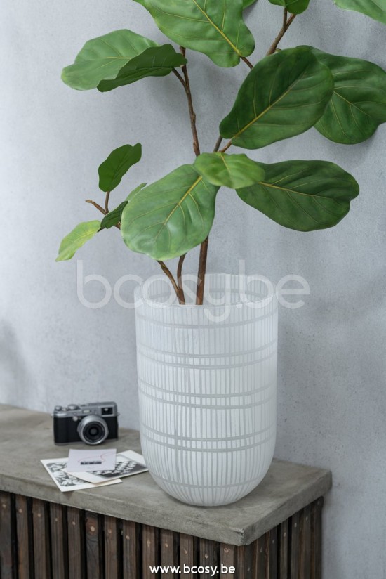 J Line Jline Ficus Lyrata Plastica Verde Ficus Plastico Verde