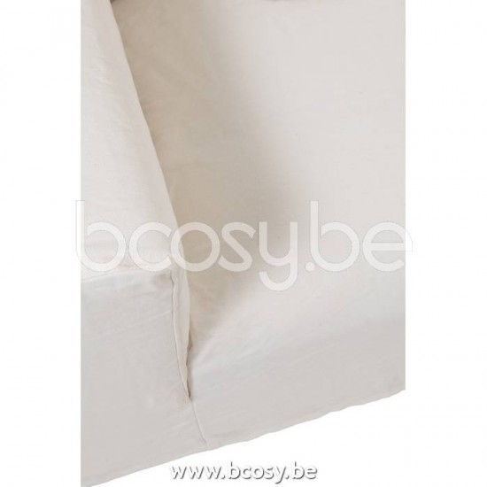 J Line Jline Fodera Per Divano 9Cuscino Monaco Lino Xl Bianco Marshmallow Cubierta Para Sofa 9Cojines Profundo Monaco Lino Xl Marshmallow Blanco