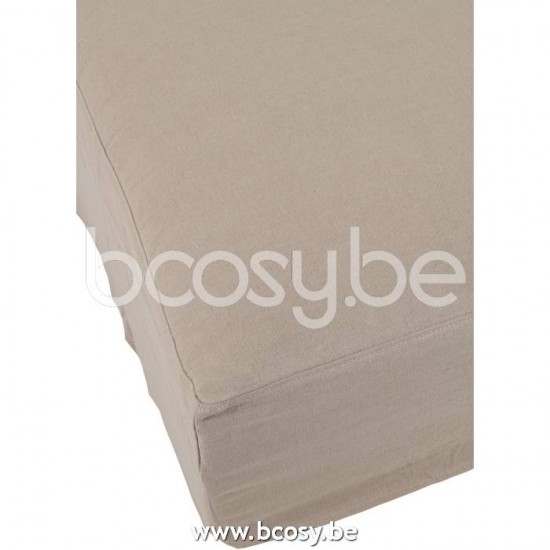 Jline Hoes Voor Poef Monaco Linnen Naturel.