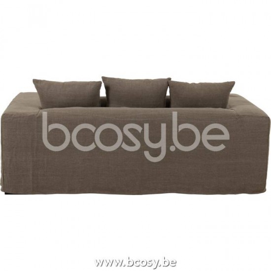 J Line Cover For Seat 5Cushions Monaco Sofa Linen Desert Taupe seta chair protection covers.