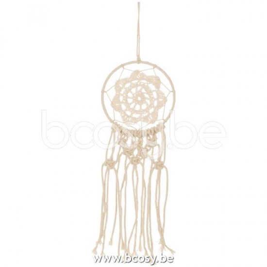 J Line 22442 Dromenvanger Macrame Katoen Ecru Small L30xB9 cm dromenvangers