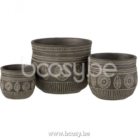 Jline 22698 Bloempotten Cache Pots Flowerpots Blumentöpfe Macetas Vasi Per Piante DECORATIE Schalen potten vazen