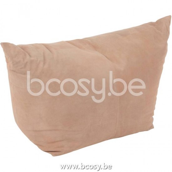 J Line 22758 Poef Melissa Vierkant Leer Roze L45xB45xH8 cm voetbanken poefs bijzetpoefs hockers poeven voetbankjes ottomans ottomannen