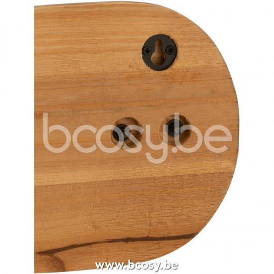 portemanteaux mural Jolipa J Line Jline Porte Manteau Rame Bois Metal Brun