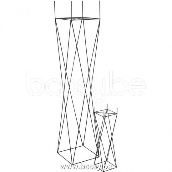 cachepots de fleur Jolipa J Line Jline Support Croix Metal Noir Large