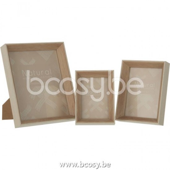 cadre cadres photo Jolipa J Line Jline Cadre Photo 20X25Cm Profond Mdf Creme