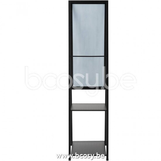 J Line Jline Jolipa 23608 Spiegel Staand Gaatjes Spiegel Metaal Zwart