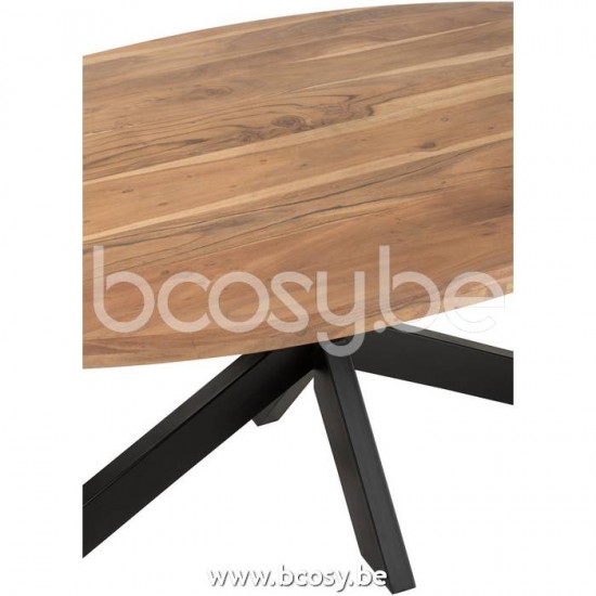 J Line Jline Dining Table Gerard Round Acacia Wood Natural dining dinner tables