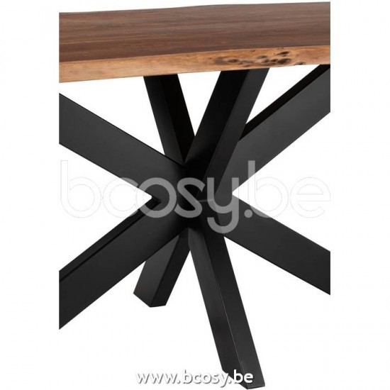 J Line Jline Jolipa 23907 Eettafel Gerard Acacia Hout Bruin