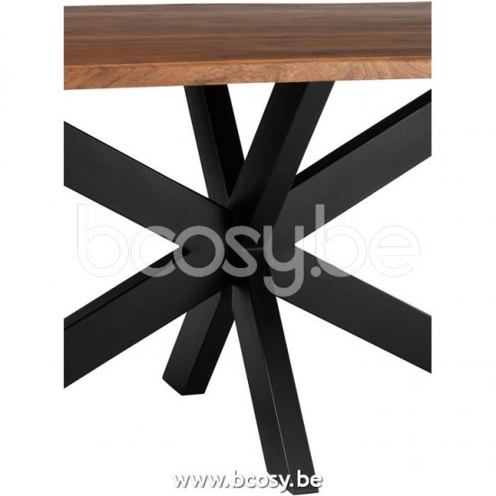 J Line Jline Jolipa 23908 Eettafel Gerard Groot Acacia Hout Bruin