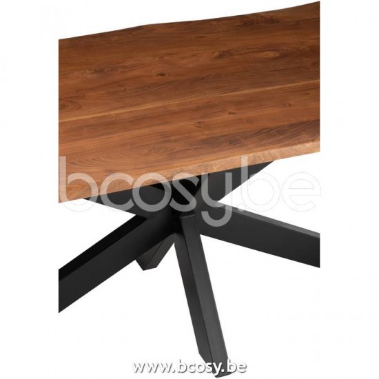 J Line Jline Dining Table Gerard Big Acacia Wood Brown dining dinner tables