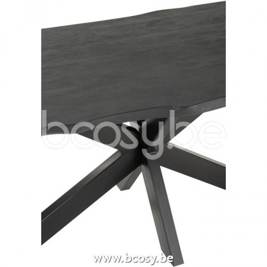 J Line Jline Dining Table Gerard Mango Wood Black dining dinner tables