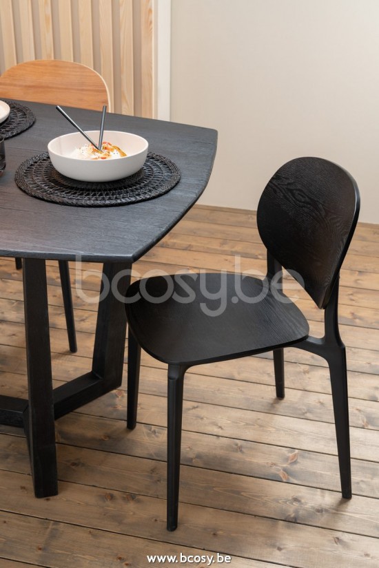 Jline Silla Basica Poliester Chapa Negro