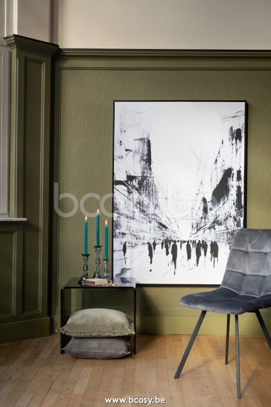 Jline S 2 Mesa Auxiliares Cristal Negro