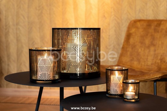 Jline Fotosforo Triangulos Rayas Cristal Marron Large