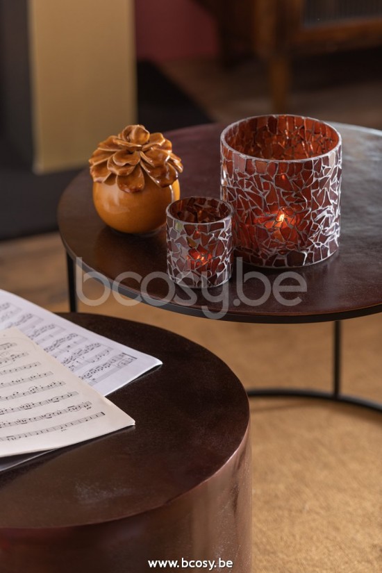 J Line Jline Porta T Light Mosaico Vetro Marrone Small Fotosforo Mosaicos Vidrio Marron Small