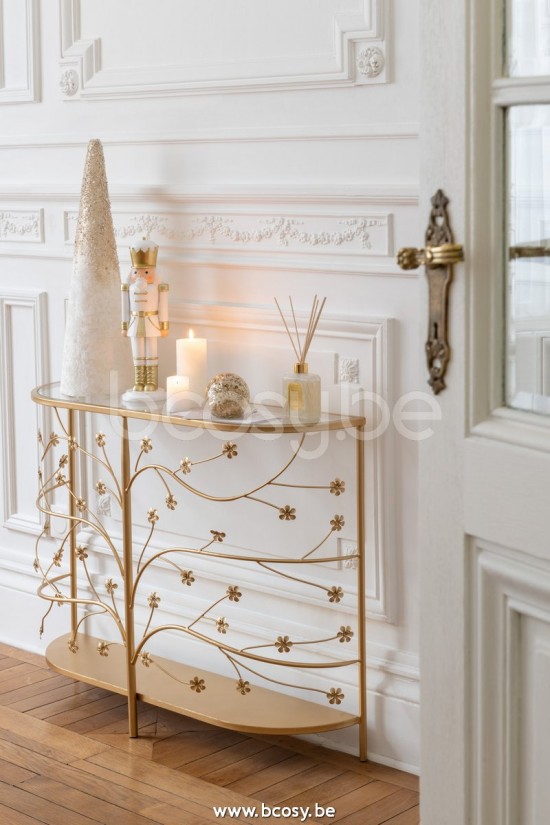 Jline Cono Terciopelo Crudo Perlas Oro Large.