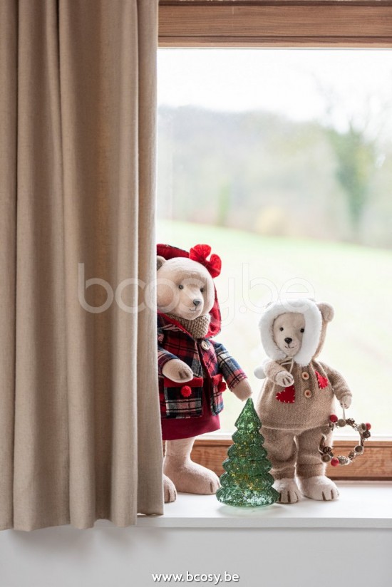 Jline Oso De Pie Chico Chica Textil Beige Rojo Medium Surtido De 2.