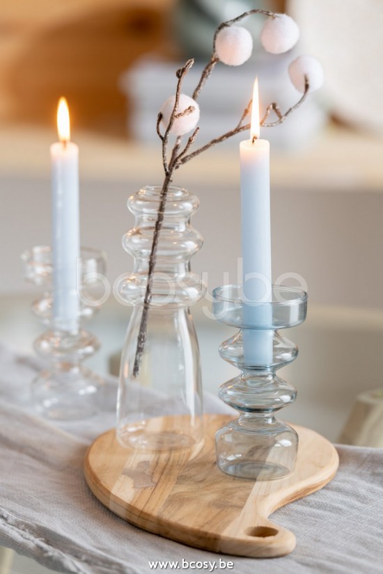 Jline Jarron Luna Vidrio Azul Large