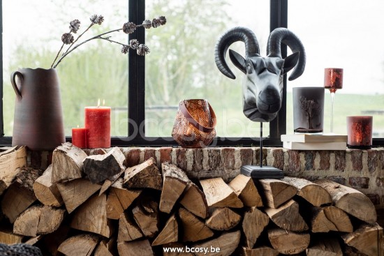 J Line Jline Cilinderkaars Bruin S18U