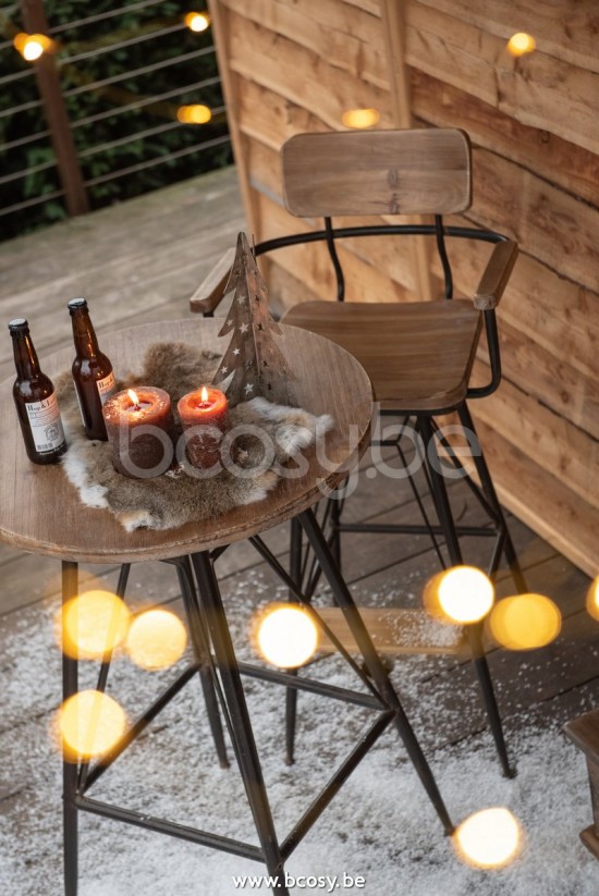 J Line Jline Zylinderkerze Braun 80S zylinderkerzen